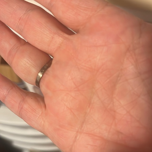 Sterling silver hand ring vintage marked size 7 sale - Picture 5 of 8